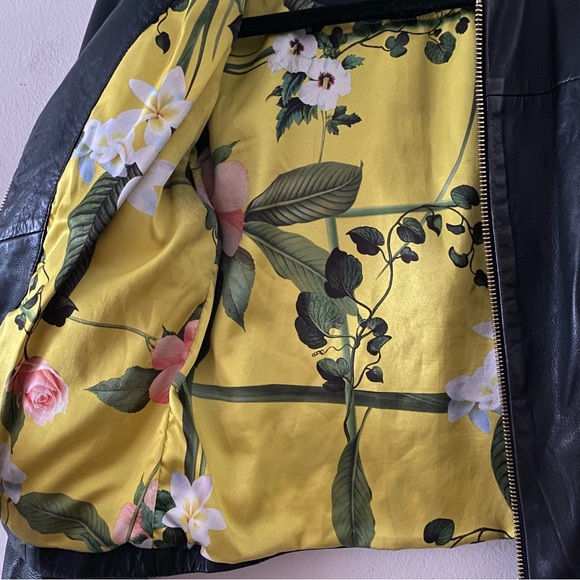 Ted Baker black leather jacket - Picture 9 of 9